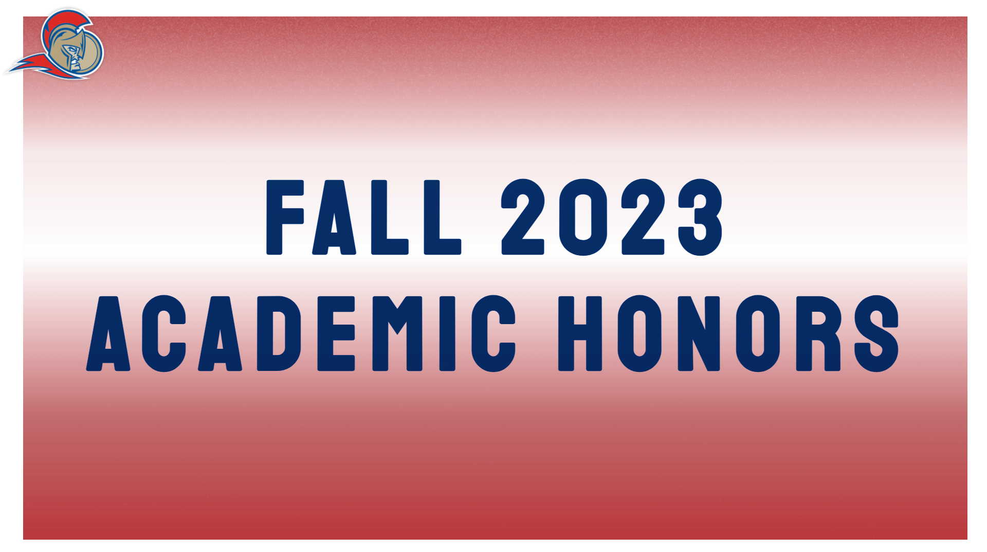 Forty-One Earn Fall 2023 Academic Honors